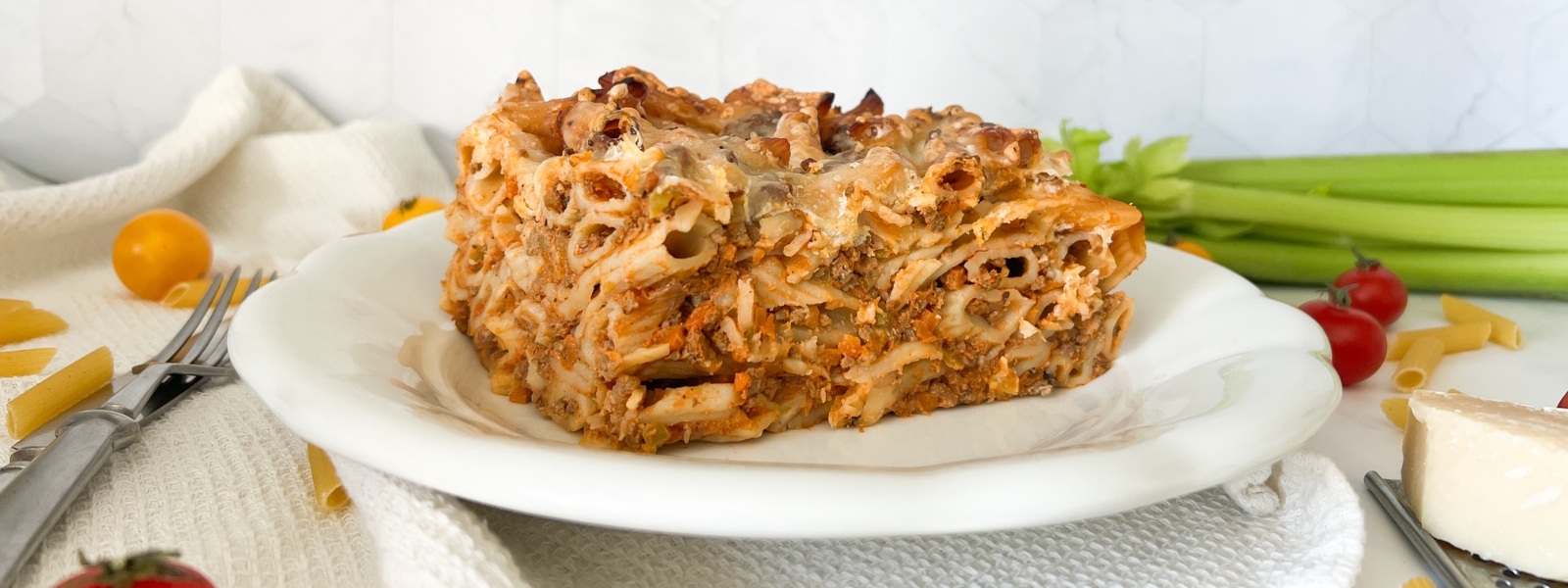 Zapečené boloňské těstoviny